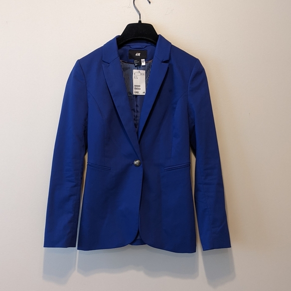 H&M Royal Blue Blazer/Suit Jacket - Picture 1 of 6